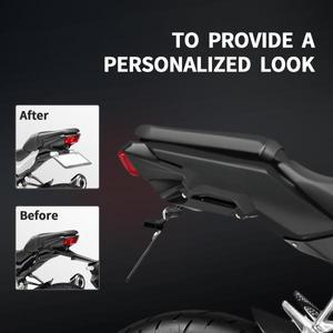 번호판 거치대  혼다 호환 CB125R  -2024  바이크 오토바이 테일  깔끔한 펜더 제거기  LED 조명 포함
