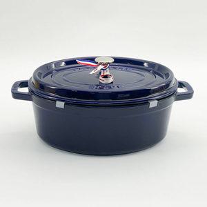 스타우브 B품 오벌 꼬꼬떼 다크블루 29cm 인덕션 무쇠 주물냄비