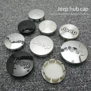 자동차휠캡 4Pcs 55mm 63mm 지프 로고 허브 캡 그랜드 체로키 랭글러 JK 검투사 나침반 레니게이드 애국자