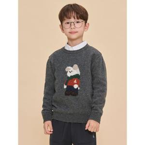 [BEANPOLE KIDS] 댕포리 자카드 풀오버 니트  애쉬 (BI4Y51U014)