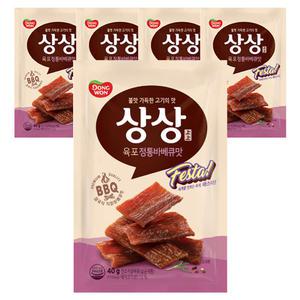 동원 상상육포 페스타 바베큐, 40g, 5개