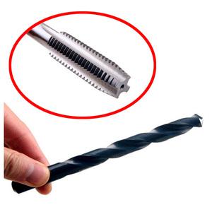 국산 탭드릴 탭핑용 센터 나사 기리 핸드탭 기계탭 탭용 드릴날 철공용 M3 2.5mm M4 3.2mm M5 4.2mm M6 5.0mm M8 6.8mm M10 8.5mm M12 10.2mm