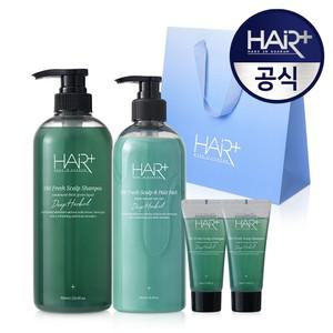 오프레시 건성 두피 안티에이징 각질케어 쿨샴푸 헤어팩 선물세트 (탈모완