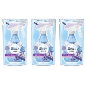 페브리즈 섬유탈취제 강력탈취 라벤더향 리필 320ml 3개 섬유 냄새 제거