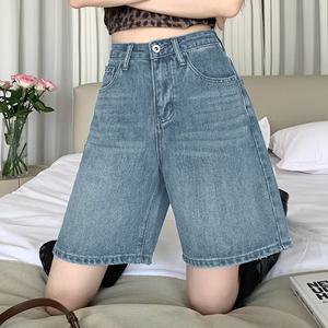 프리클 5부데님 팬츠