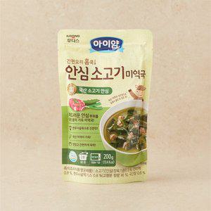 [일동 후디스]아이얌 홈쿡 안심 소고기 미역국 200g