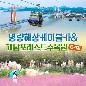 [진도] 명량 해상케이블카+포레스트수목원(~08.31)/해남가볼만한곳/공룡박물관/명량대첩/진도여행/수목원/힐링/자연체험