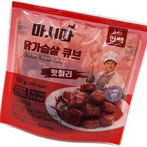 닭가슴살 큐브 130g？식자재 업소용 식재료 식당용 대용량 단체 급식용