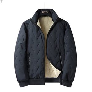 남성베이직 사선패턴 퍼털안감 겨울집업 점퍼 IS-JK98