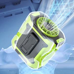 M360 휴대용 허리 벨트 선풍기 대용량 고속 바디팬 LED 조명 미니 포켓 몸풍기 목에거는 넥풍기