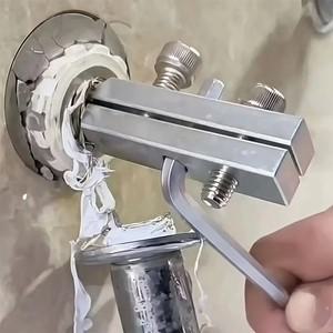 쉬운 아웃 벗겨진 나사 추출기 다기능 DIY 수도꼭지 물 파이프 리무버 도구 금속 깨진 볼트 추출기 키트