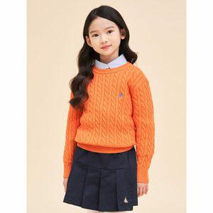 [BEANPOLE KIDS] [Essential] 클래식 케이블 니트 스웨터  오렌지 (BI4151UE18)