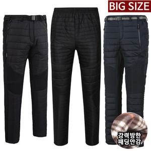 겨울신상 남자패딩바지 체크기모 패딩안감 방한복/등산바지/작업복/빅사이즈