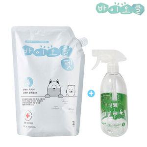 바이오클 펫 2리터 + 리필용기 500ml/동물의약외품