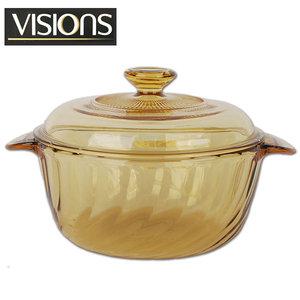 VISIONS 웨이브비젼-2.5L양수 튤립내열냄비 비전유리냄비 국솥 중곰솥