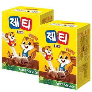 동서 제티 초코렛맛 80T X 2개/코코아 우유음료
