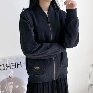 여성 오버핏 밀리터리 집업 항공점퍼 면 겉옷 BLOUSON