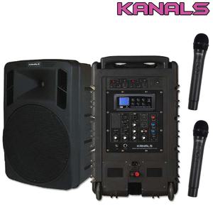 BK-882N카날스 충전식 앰프 300W, 2채널 무선 마이크,블루투스,USB,에코 녹음