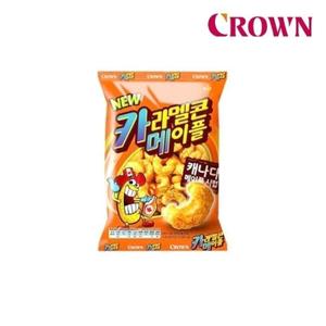 [크라운제과] 크라운 카라멜콘메이플 74g 16개