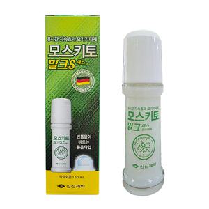 신신제약 모스키토 밀크 S 롤타입 8시간지속 모기약 기피제 여름 야외활동 H