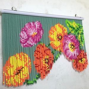 복숭아 꽃 비즈 보석 제이드 그라데이션 제작용 액세서리 딸기 귀걸이 우정