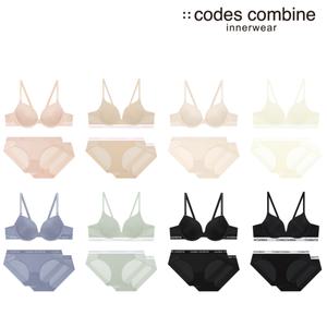 [코데즈컴바인이너웨어](강남점)브라1+팬티2 노와이어/와이어 여성세트 12종택1(CDWBR153+513+CEWBR161)