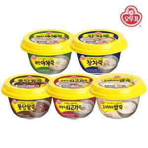 오뚜기 죽 285g x 12개입/쇠고기죽/참치죽/계란야채죽/고시히카리쌀죽/단팥죽