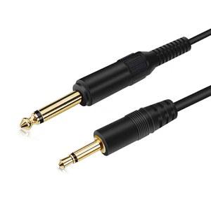 Znoogn 3.5mm ~ 6.35mm 스테레오 오디오 케이블, 6.35 1 /4인치 남성 3.5 1 /8인치 기타, 아이팟, 앰프, 노트북, 홈 시어터 장치, 스마트폰용 케이블 - 6.6FT /2M