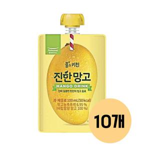 풀무원 풀스키친 진한망고 100ml 10개 어린이 음료 주스 유치원주스