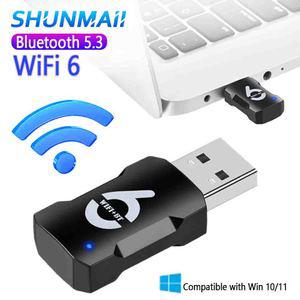 드라이버 프리 와이파이 원격 제어 6 스마트 무선 네트워크 카드 듀얼 밴드 USB 900Mbps 어댑터 2.4G 5GHz