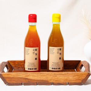 [더조은] 유수한 국산 참기름+들기름 350ml+350ml