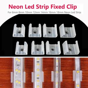 COB LED 스트립 고정 클립 홀더 커넥터 액세서리 12V 2835 5050 네온 라이트 패스너 플라스틱
