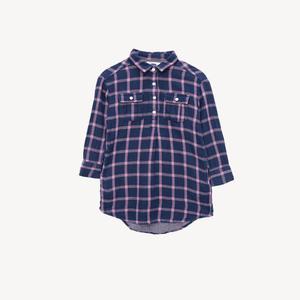 OLD NAVY 하프버튼 체크 레귤러 롱 셔츠 KIDS_5