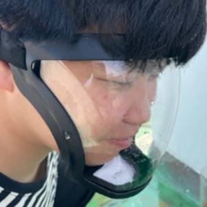 얼굴 밀착 안면보호마스크 숨구멍 투명 페이스보호대 텃밭 농약 살포용