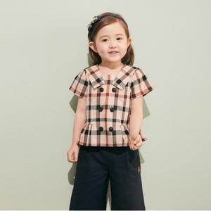 [보리보리/닥스 리틀]닥스키즈 PUPPY 하우스체크 블라우스 상하세트 (DSM54VP93M_BG)