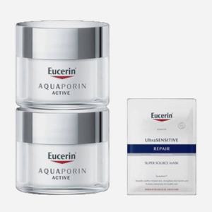 유세린 아쿠아포린 액티브 포 드라이 스킨 50ml 1+1 증정울센마스크 1매