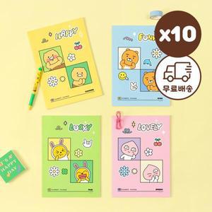 [아트박스]/퍼니디 카카오프렌즈 세이치즈 신학기 제본 노트 10개 세트