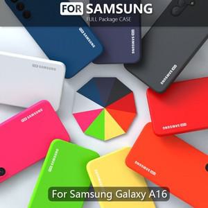 액체 실리콘 소프트 터치 쉘 삼성 A16 케이스 피부 친화적인 A55 5G 풀 노트 20 10 울트라 플러스 커버