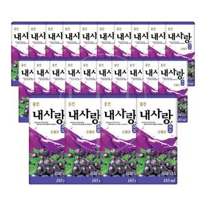 사무실 탕비실 손님 음료수 웅진 내사랑 드링크 포도 과즙 혼합 음료 단체 팩음료 24팩