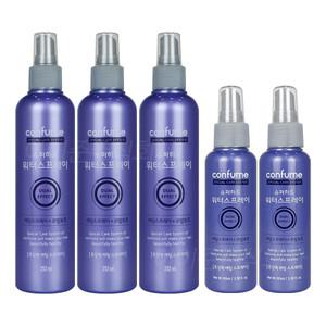 과일나라 컨퓸 슈퍼하드 워터 스프레이 252ml 3개 + 100ml 2개 초강력 헤어 세팅 본품 미니 휴대용