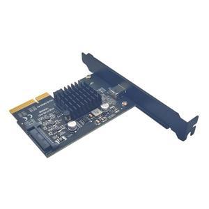 PCI용 USB 3.2 익스프레스 X4 to C타입 확장 어댑터 라이저 SATA 전원  포트 TYPEC 2 세대  20Gbps