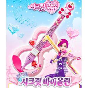 쥬쥬 장난감 바이올린 유아선물 핑크 LED 기타치기놀이 정서발달