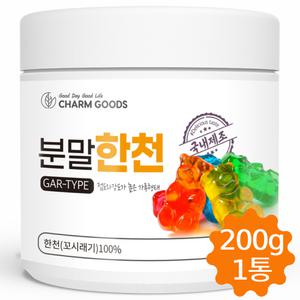 한천 분말 가루 100% 우뭇가사리 꼬시레기 젤리 묵재료 200g