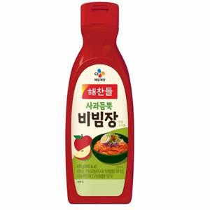 해찬들 사과듬뿍 비빔장 새콤달콤 황금비율 횟집 맛집 초장 290g 비빔면 양념