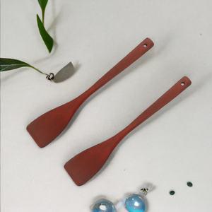 옻칠 미니뒤지개 뒤집개 나무 볶음주걱 우드 스푼 조리도구 (2세트) 원목 주방 다용도