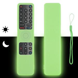 XMRM-010 스마트 TV와 호환되는 실리콘 원격 제어 케이스 끈이 있는 원격 충격 방지 보호 쉘 커버