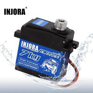 INJORA INJS2065 7KG 디지털 서보 방수 고전압 서브 마이크로 시프트 1/10 RC 크롤러 SCX10 III TRX6