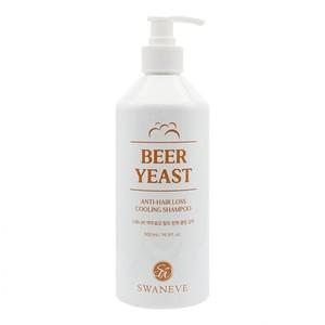 스와니브 맥주효모 탈모완화 쿨링샴푸 500ml 비오틴 두피 비듬 약산성 샴푸