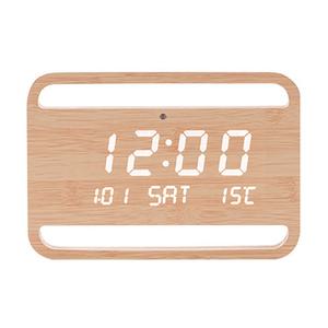 무소음 탁상 벽시계 23cm LED 우드 네이쳐 인테리어