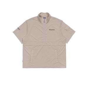 디스커버리 남녀공용 우븐 폴튼 하이넥형 반팔 아노락 DXTR71043NBD